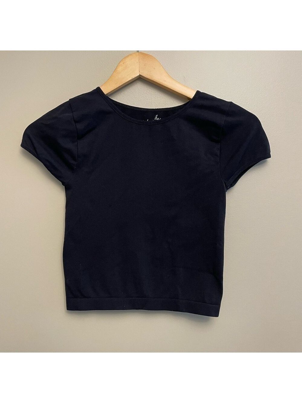 Free People Intimately Black Stretchy T Shirt